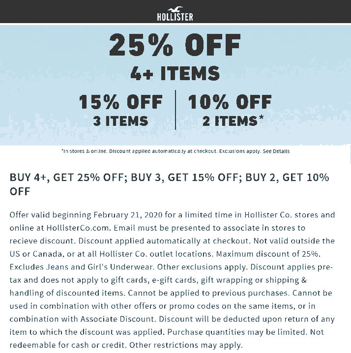 Hollister coupons & promo code for [February 2023]
