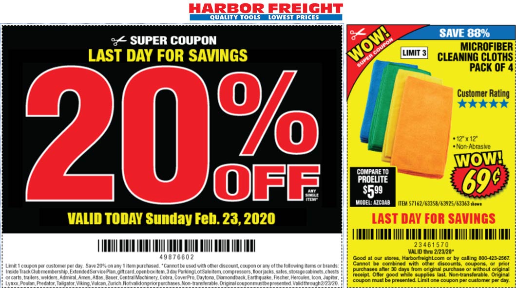 Harbor Freight coupons & promo code for July 2025