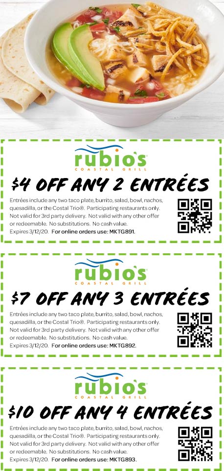 Rubios coupons & promo code for July 2025