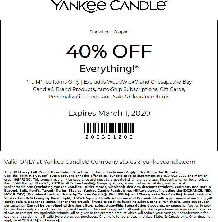 Yankee Candle coupons & promo code for [October 2022]
