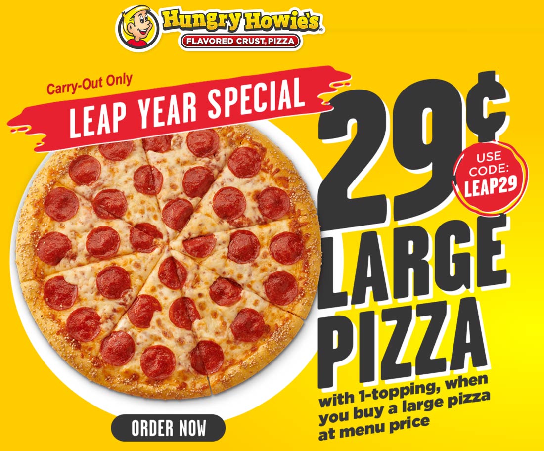 Hungry Howies coupons & promo code for July 2025