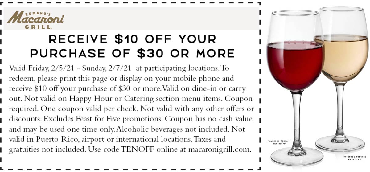 Macaroni Grill restaurants Coupon  $10 off $30 at Macaroni Grill restaurants #macaronigrill 