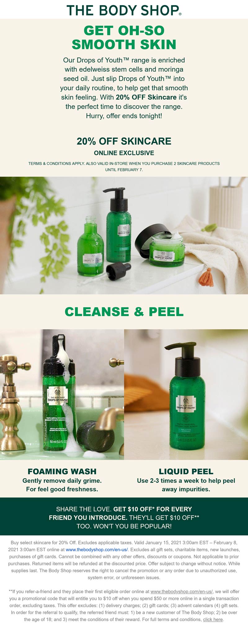  June 2021 20 Off Skincare Online Today At The Body Shop 