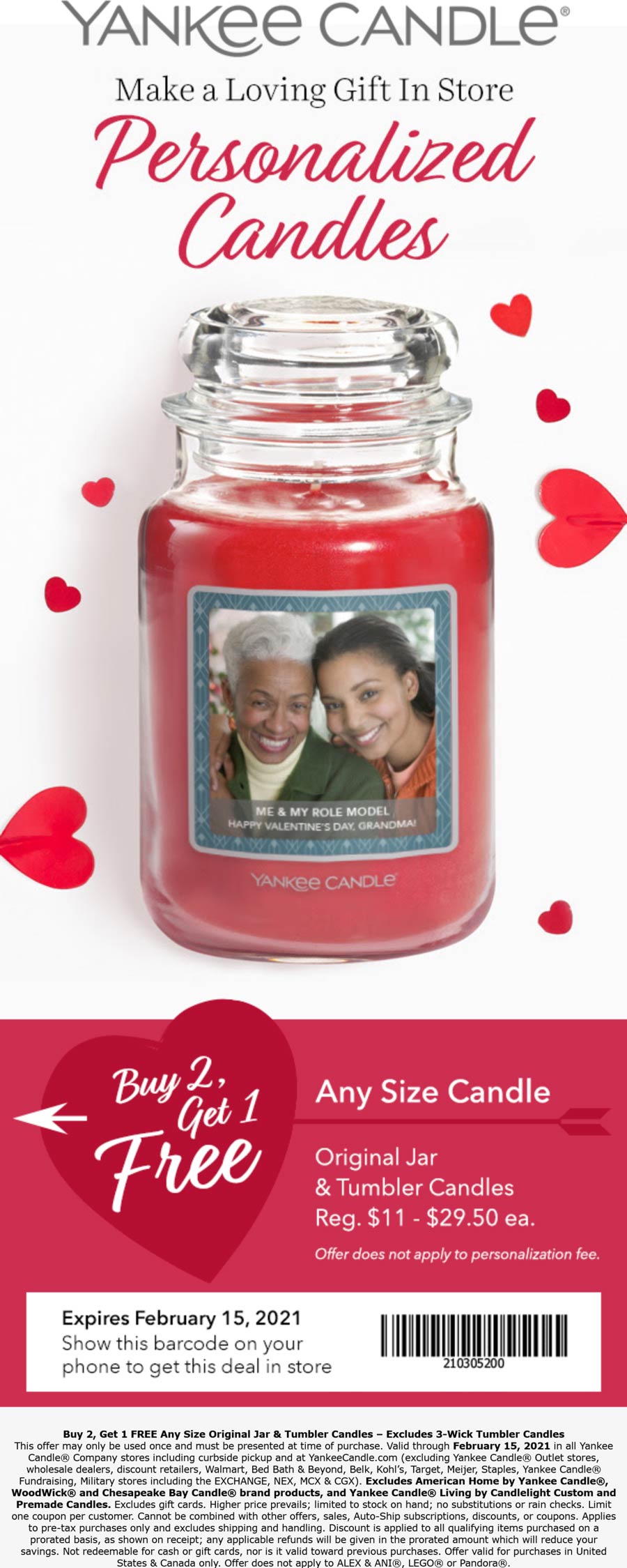 [March, 2022] 3rd candle free at Yankee Candle yankeecandle coupon