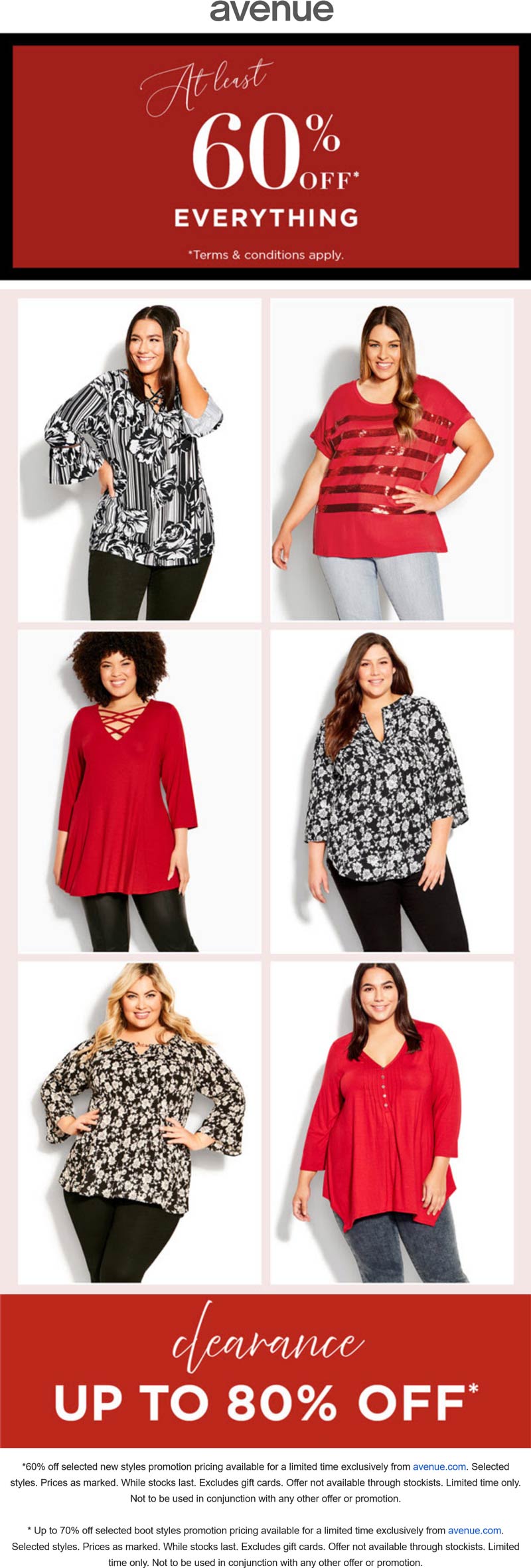 Avenue stores Coupon  At least 60% off everything at Avenue #avenue 