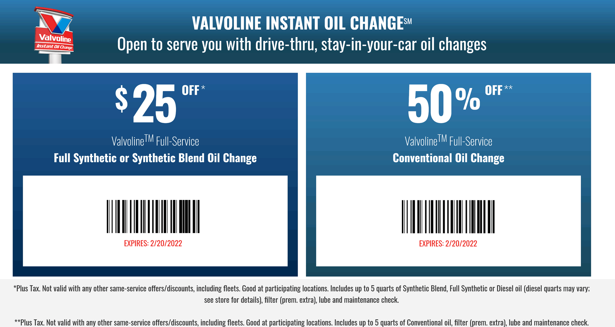 Oil Change coupons & promo code for [December 2022]