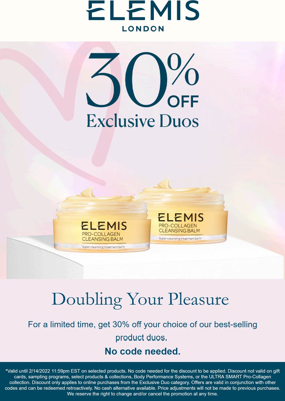Elemis coupons & promo code for [December 2022]