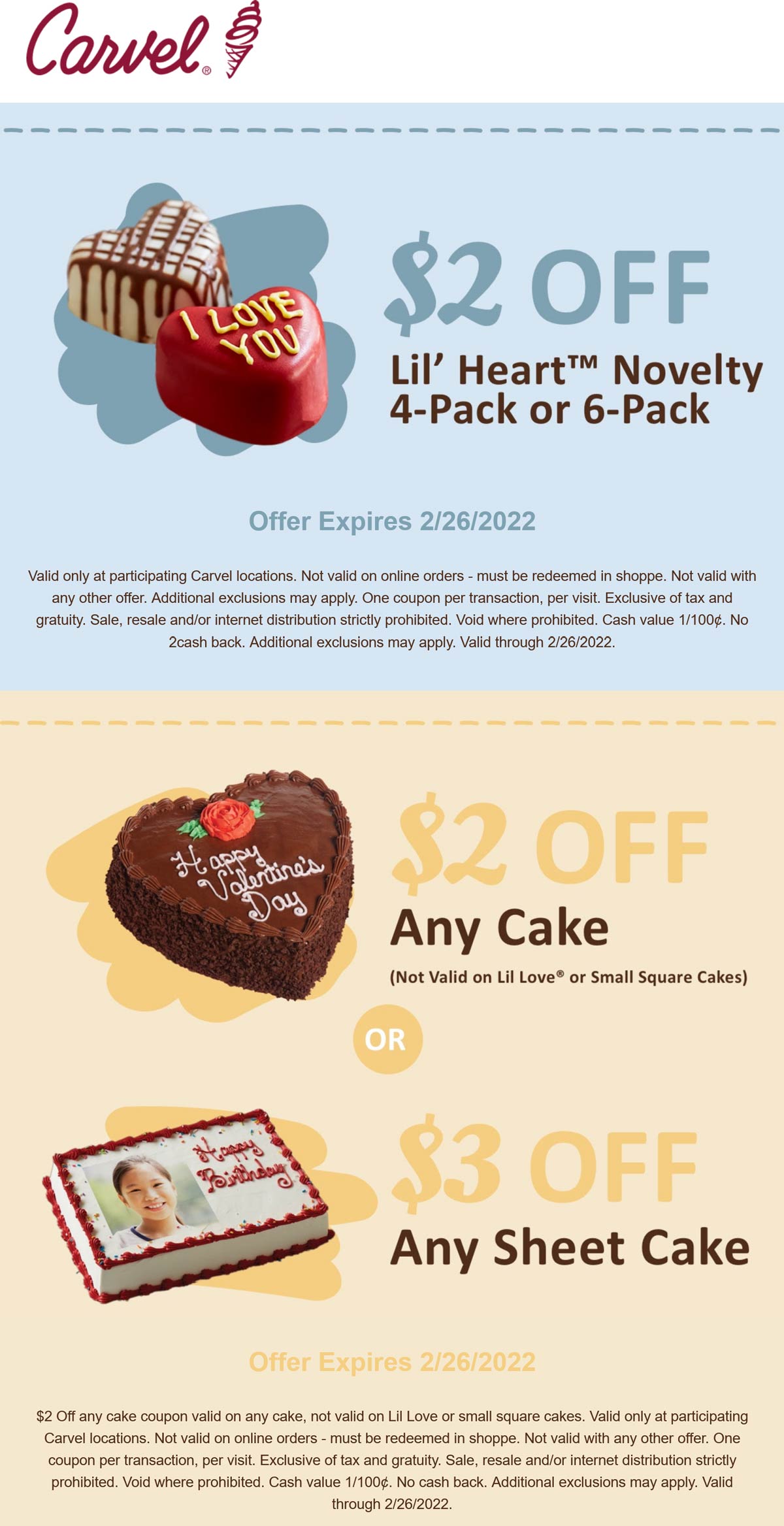 Carvel coupons & promo code for [December 2022]