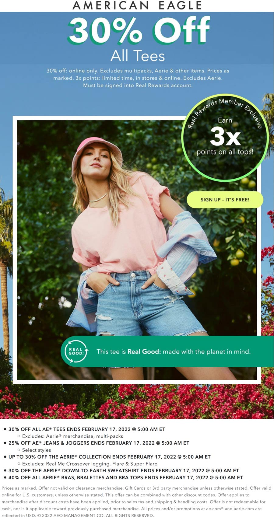 American Eagle coupons & promo code for [February 2023]
