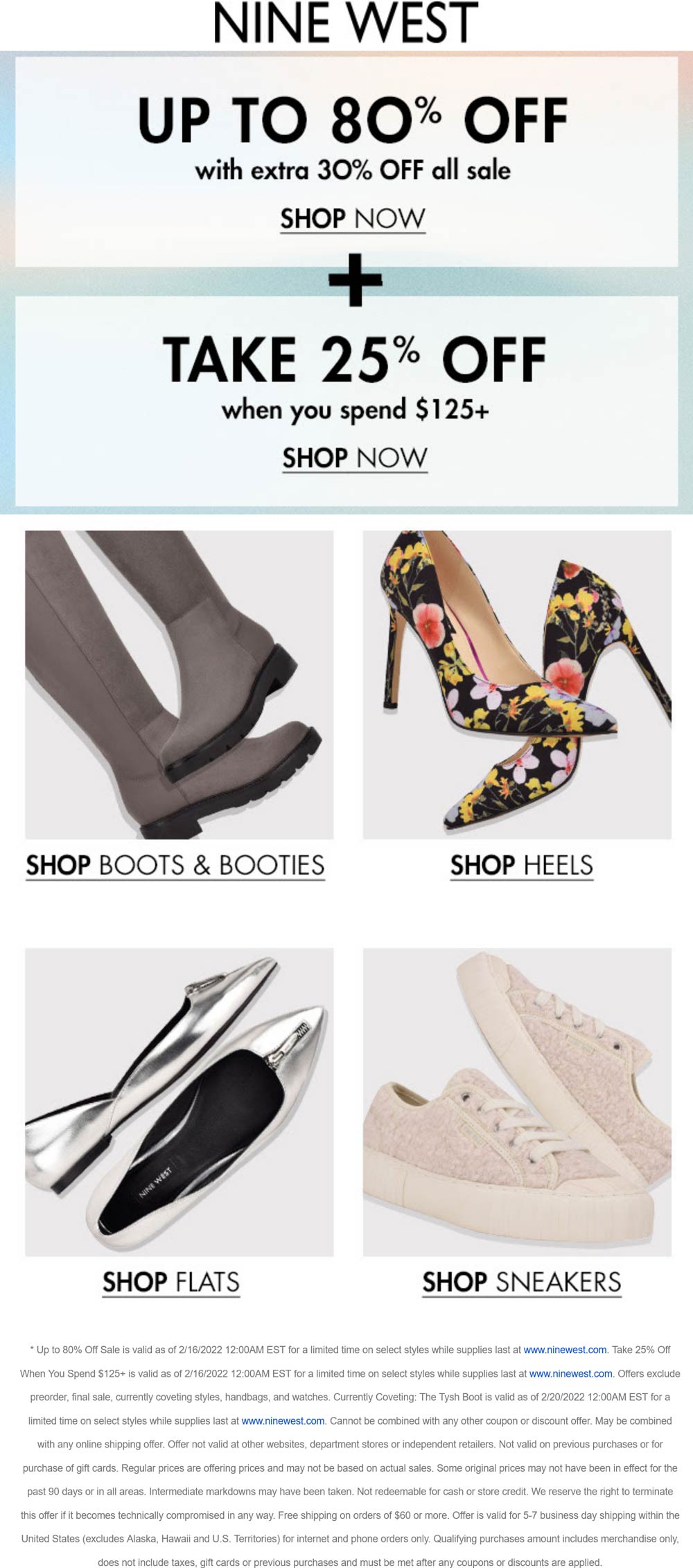 Nine West coupons & promo code for [November 2022]