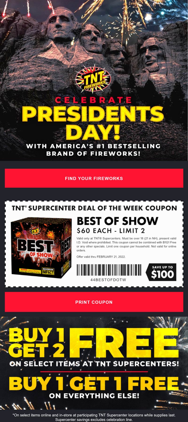 TNT Fireworks stores Coupon  3-for-1 today at TNT Fireworks #tntfireworks 