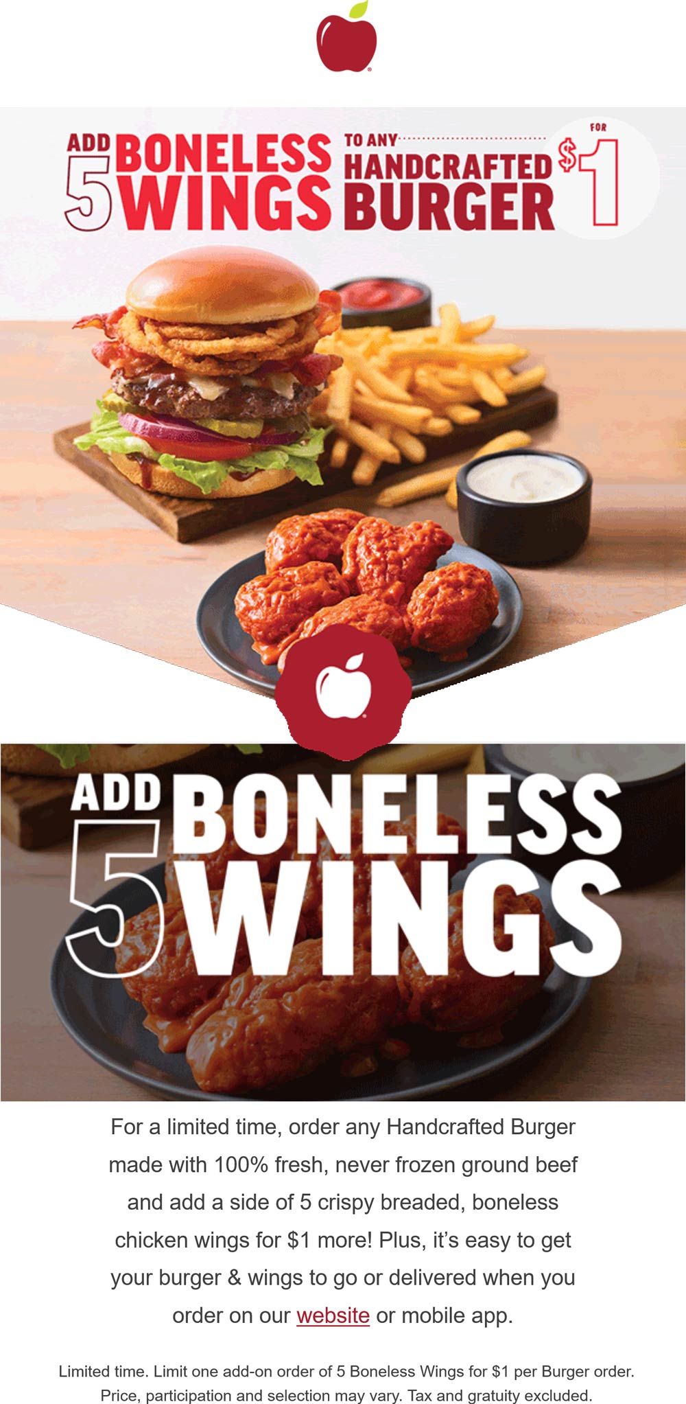 Applebees coupons & promo code for [July 2024]
