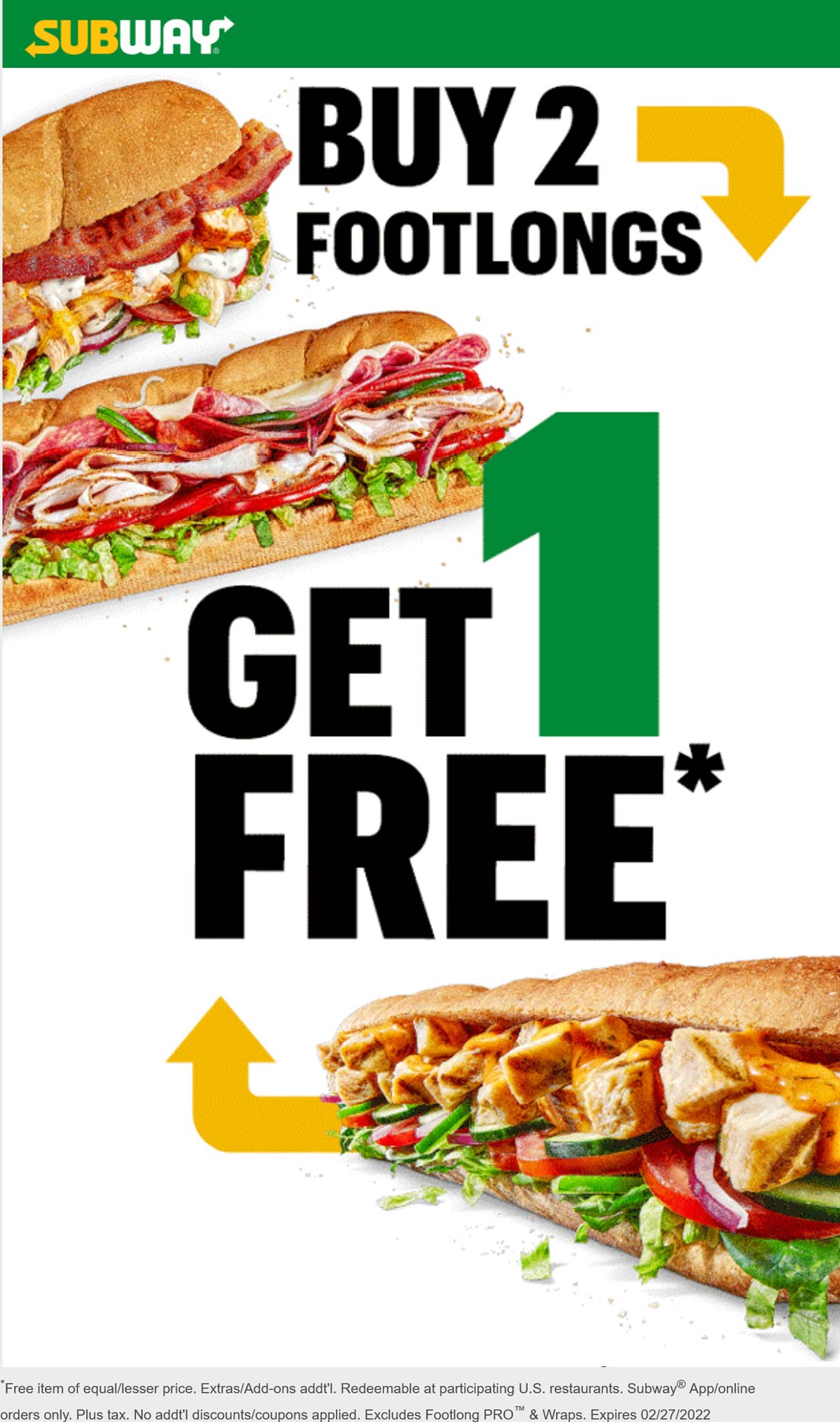 Subway coupons & promo code for [November 2022]