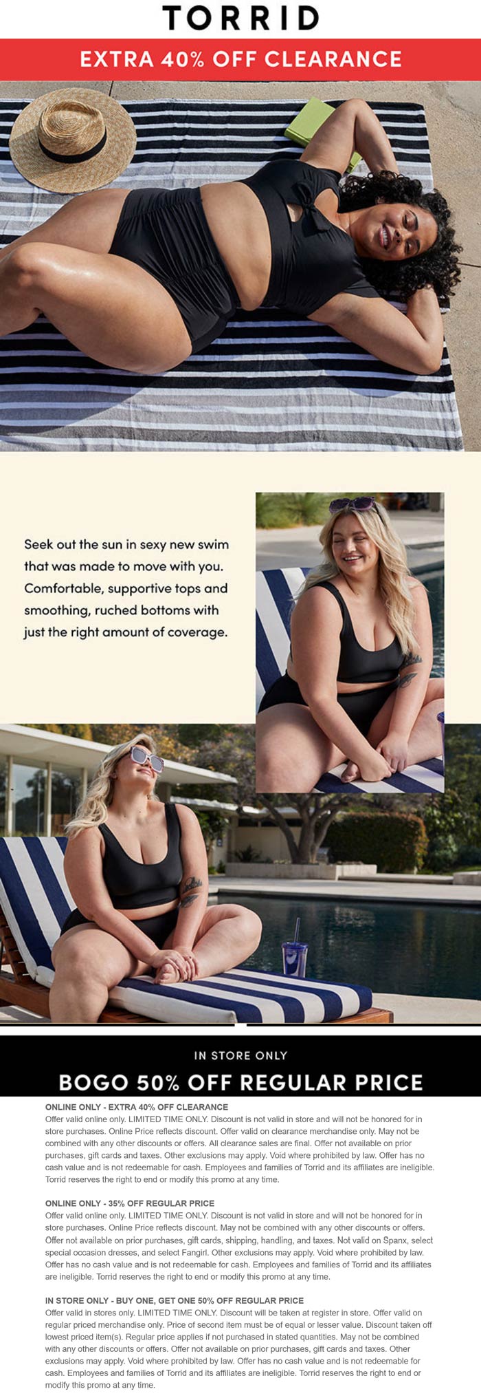 Torrid stores Coupon  Extra 40% off clearance online & more at Torrid #torrid 