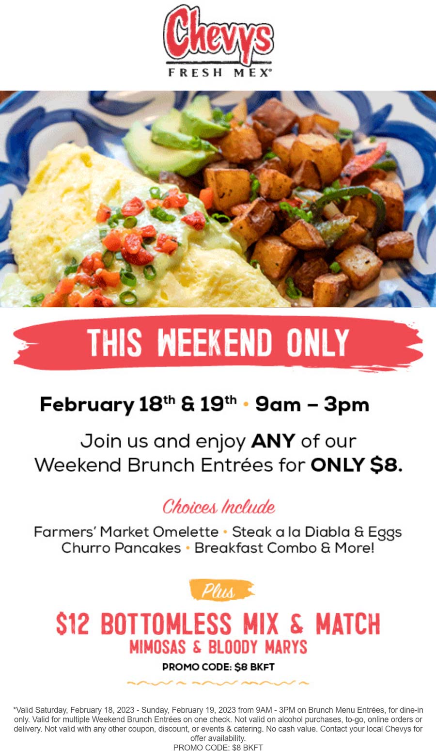 Chevys restaurants Coupon  $8 brunch at Chevys Fresh Mex restaurants #chevys 