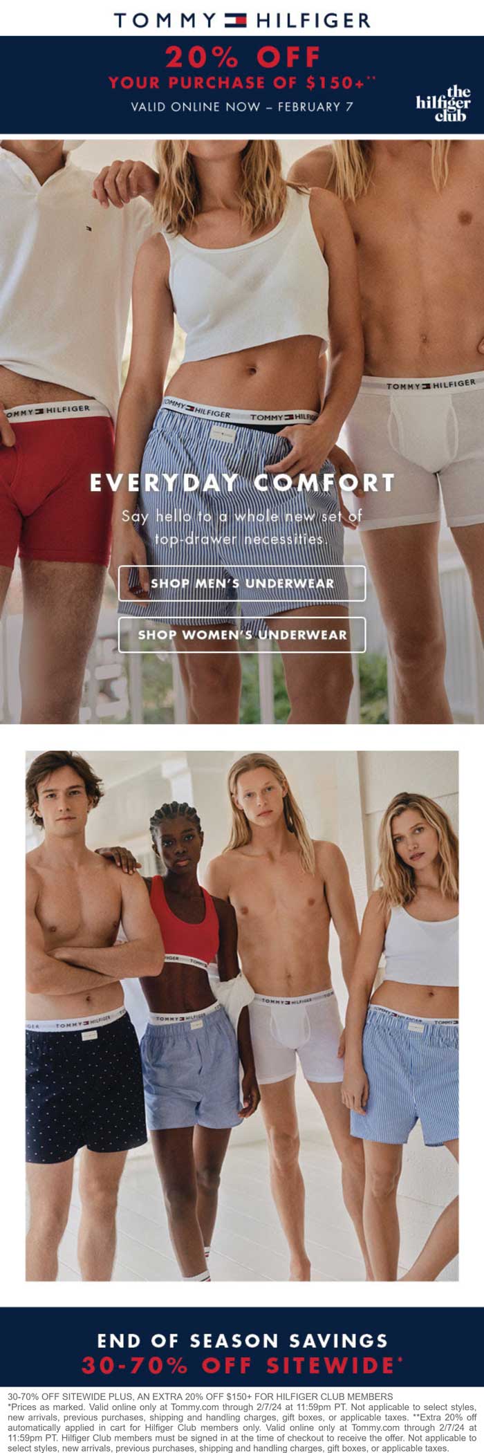 Tommy Hilfiger stores Coupon  30-70% off everything online + another 20% off $150 logged in at Tommy Hilfiger #tommyhilfiger 