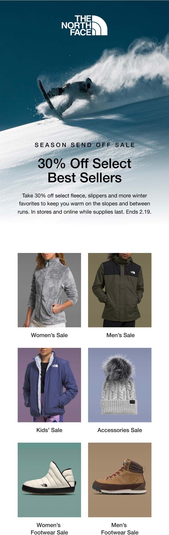 The North Face stores Coupon  30% off winter favorites at The North Face, ditto online #thenorthface 