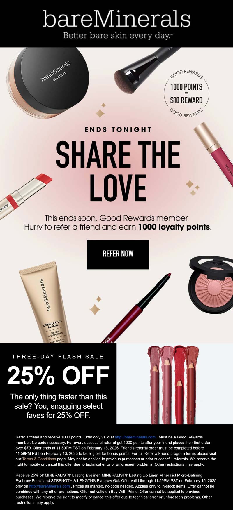 bareMinerals stores Coupon  25% off various eye faves at bareMinerals #bareminerals 