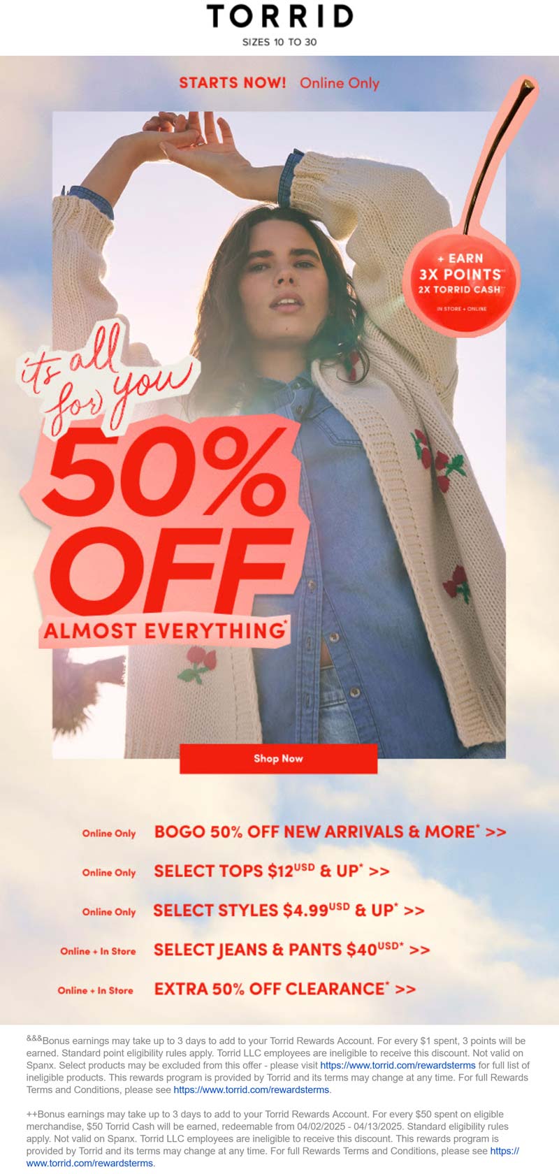 Torrid stores Coupon  50% off at Torrid #torrid 