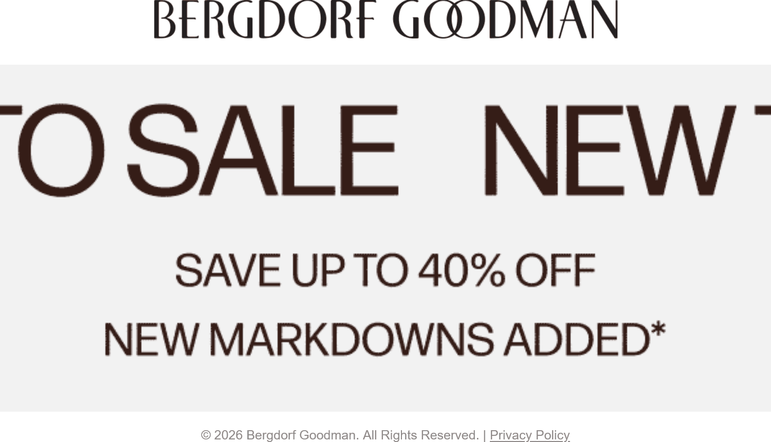 Bergdorf Goodman stores Coupon  40% off sale going on at Bergdorf Goodman #bergdorfgoodman 