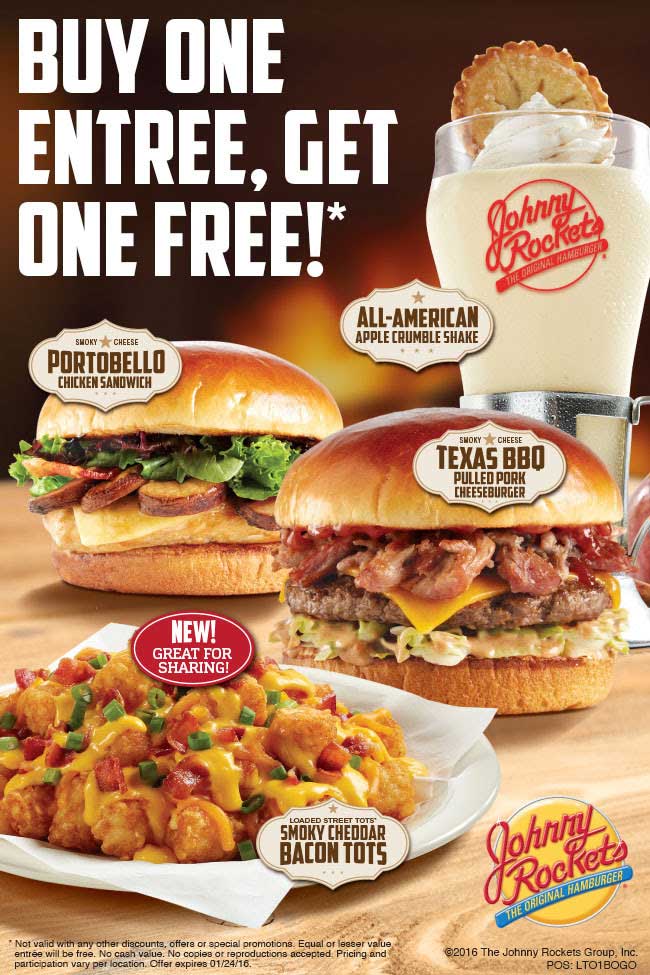 Johnny Rockets coupons & promo code for [May 2024]