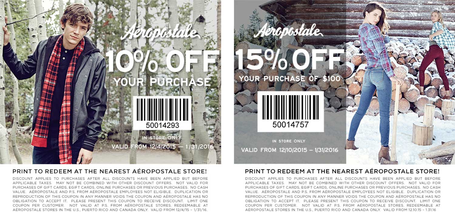 Aeropostale coupons & promo code for [May 2024]