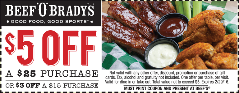 Beef OBradys coupons & promo code for [May 2024]