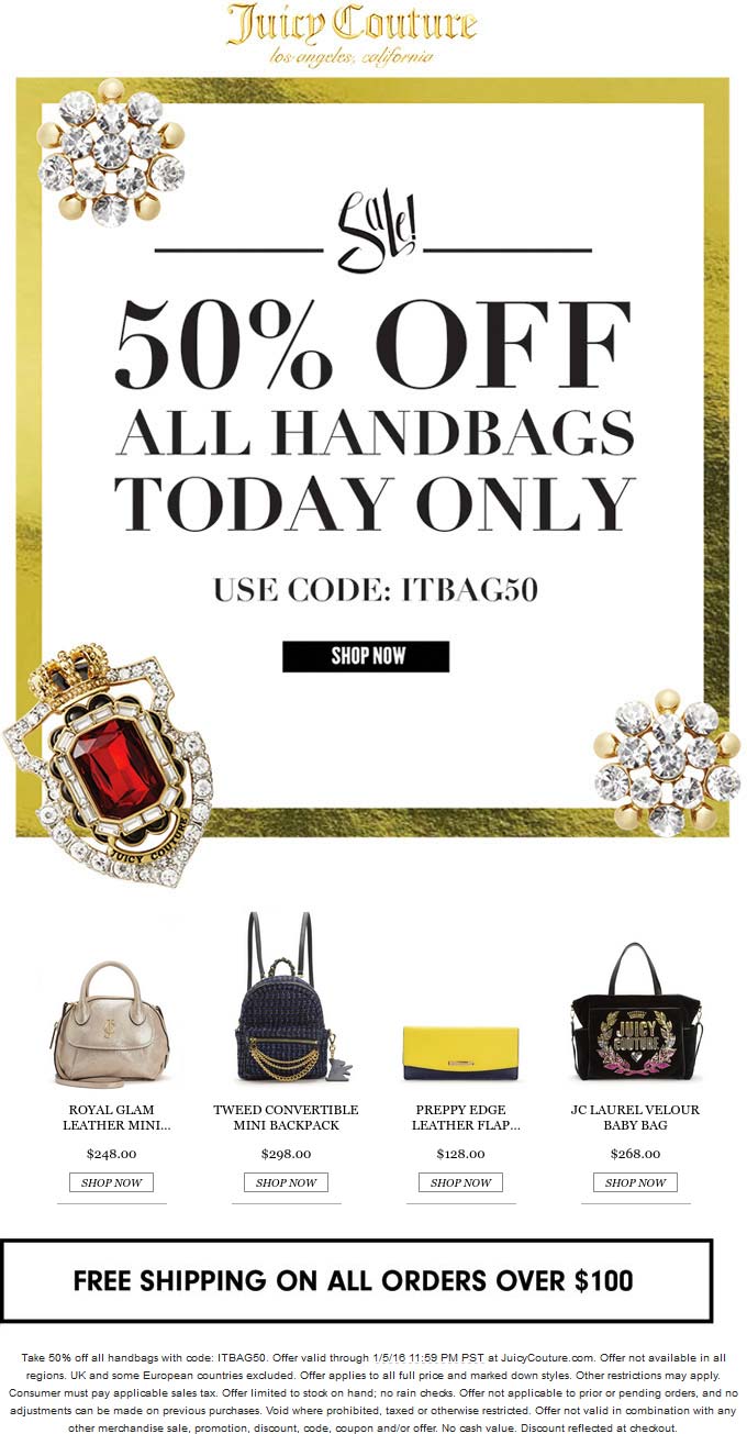 Juicy Couture coupons & promo code for [April 2024]