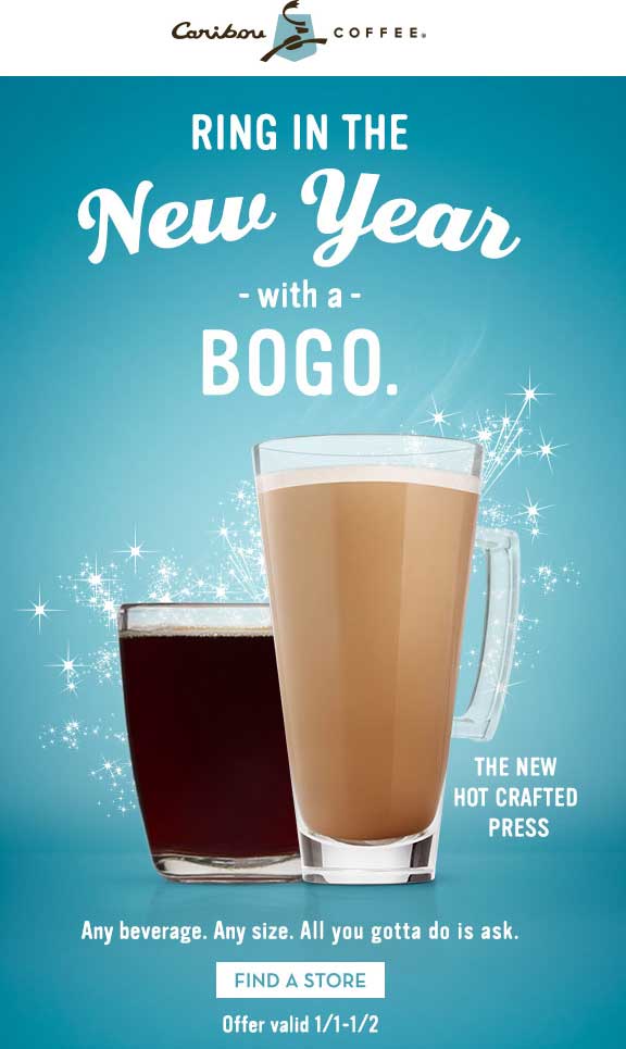 Caribou Coffee coupons & promo code for [May 2024]