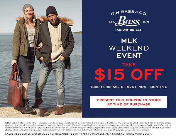 G.H. Bass Factory coupons & promo code for [May 2024]