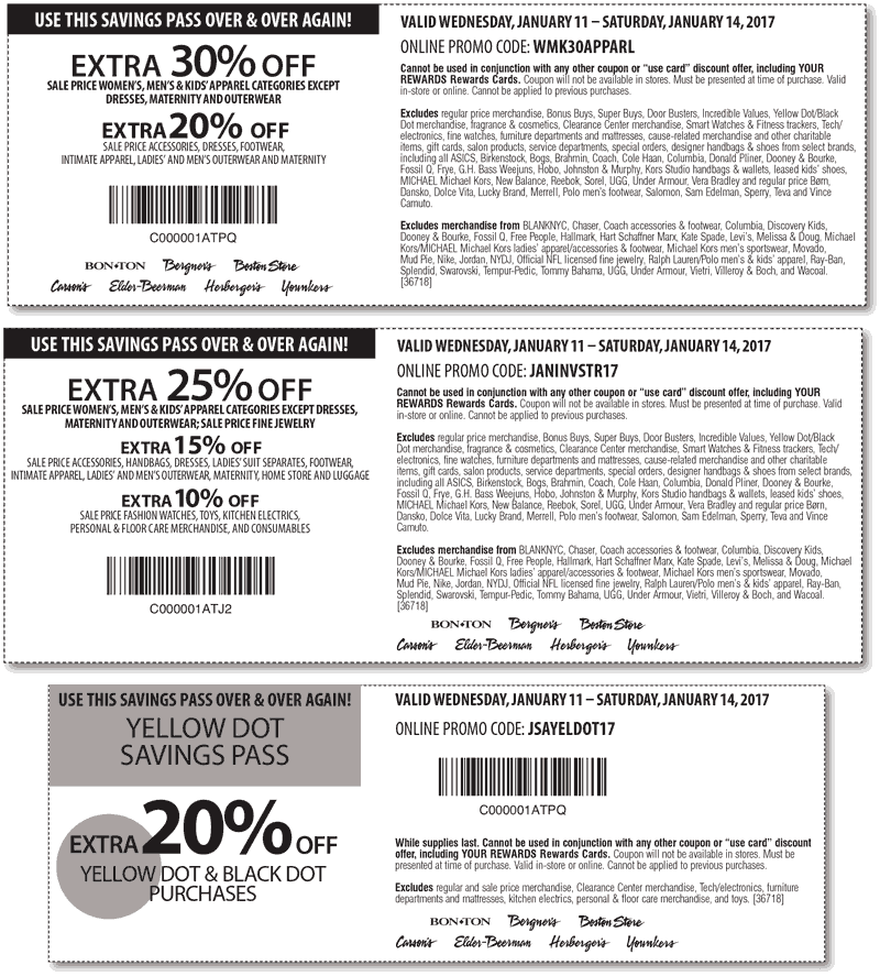 Carsons Coupon April 2024 Extra 30% off sale apparel at Carsons, Bon Ton & sister stores, or online via promo code WMK30APPARL