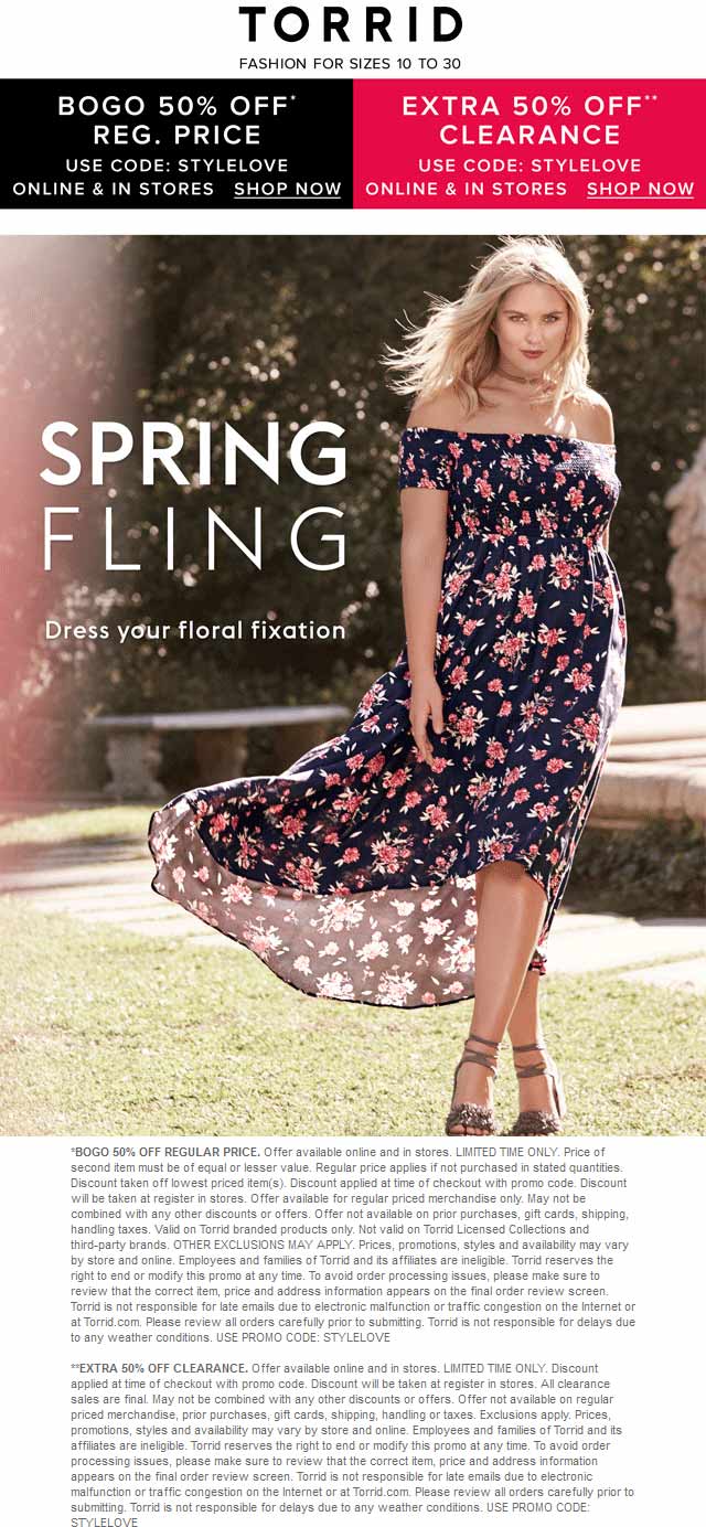 Torrid coupons & promo code for [May 2024]