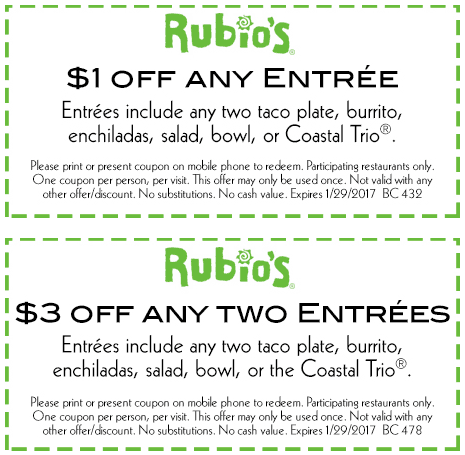 Rubios coupons & promo code for [April 2024]