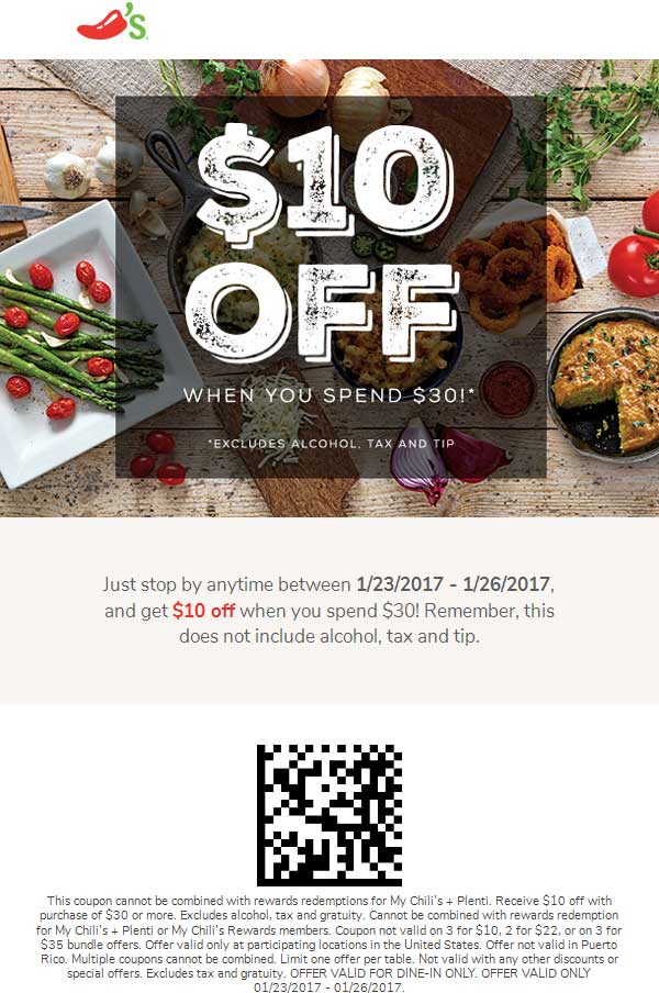 Chilis coupons & promo code for [May 2024]