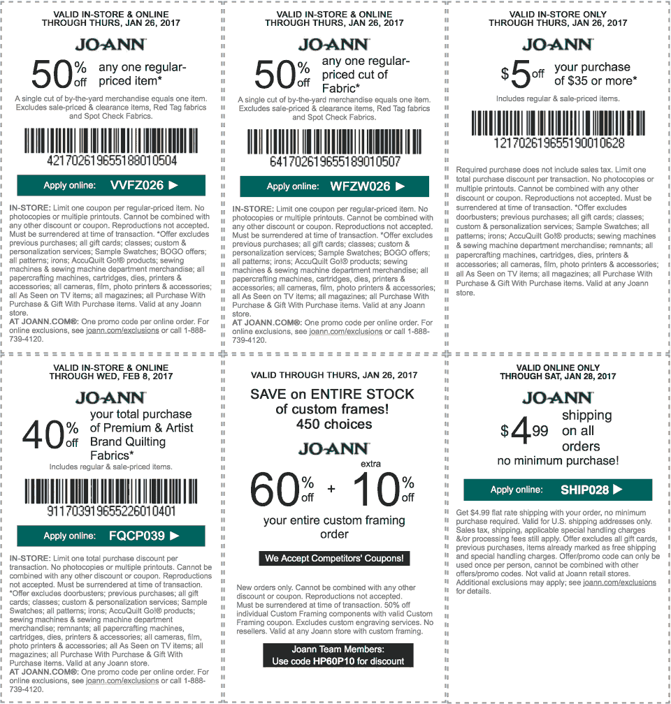 Jo-Ann Fabric coupons & promo code for [April 2024]