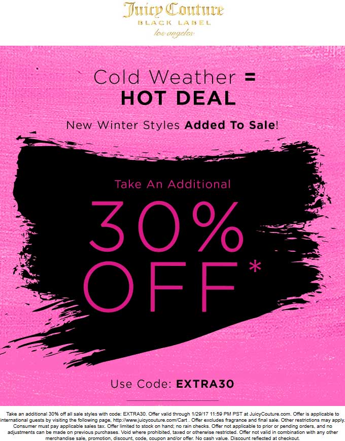 Juicy Couture March 2024 Coupons and Promo Codes 🛒