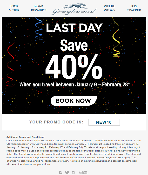 Greyhound coupons & promo code for [June 2024]