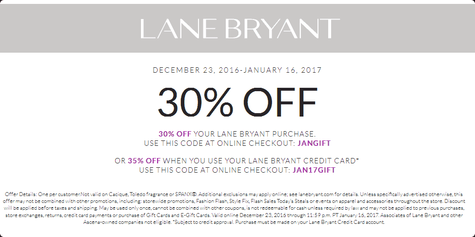 Lane Bryant coupons & promo code for [May 2024]