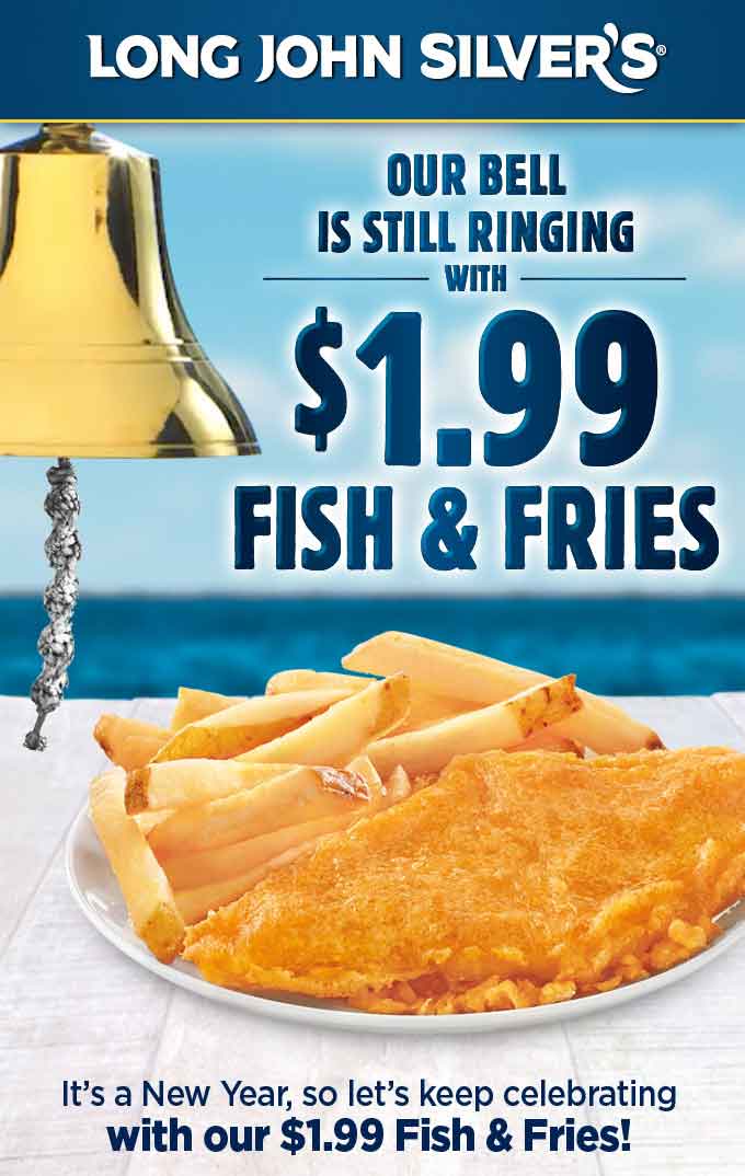 Long John Silvers Coupon March 2024 $2 fish & fries at Long John Silvers restaurants