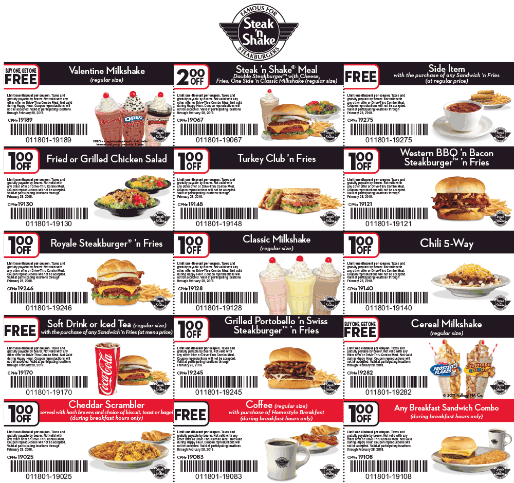 Steak n Shake coupons & promo code for [April 2024]