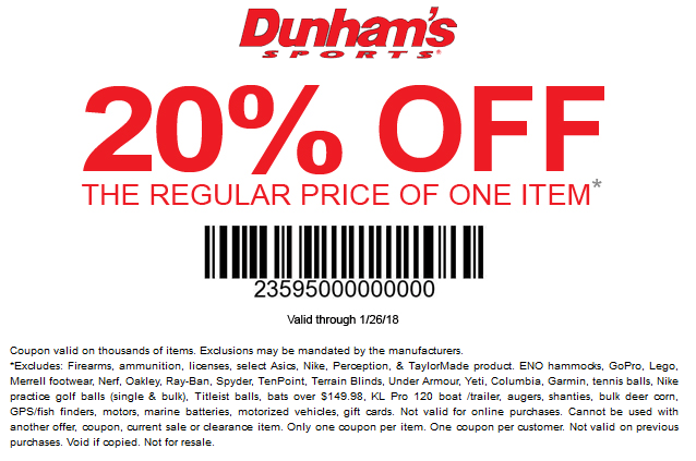 Dunhams Sports coupons & promo code for [May 2024]