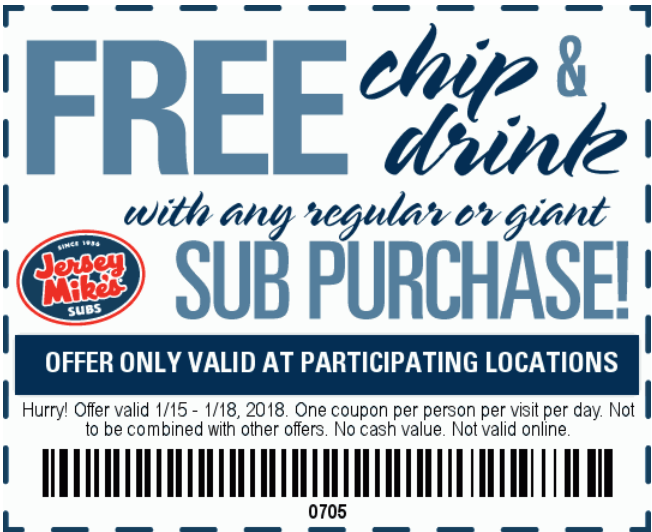 Jersey Mikes coupons & promo code for [May 2024]