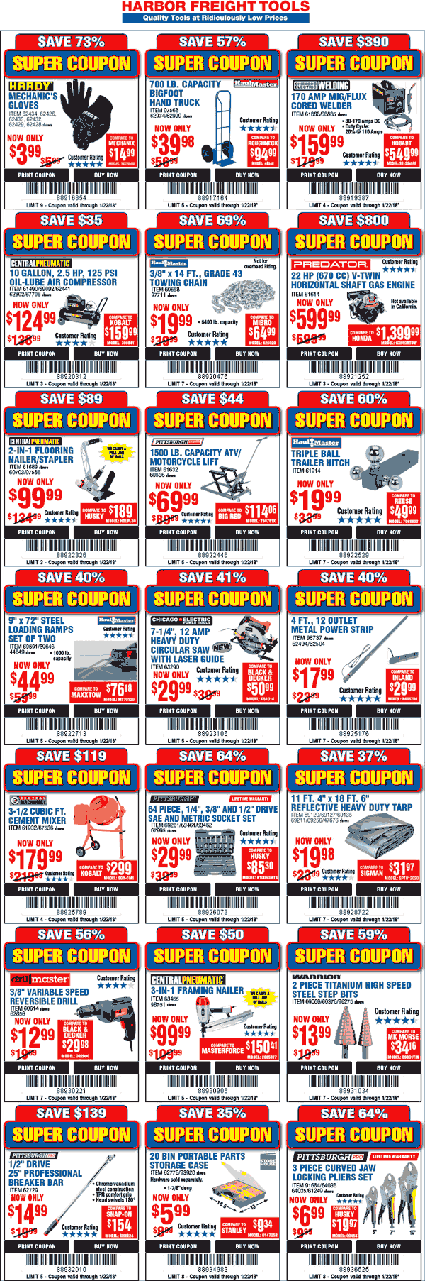 Harbor Freight Tools coupons & promo code for [April 2024]