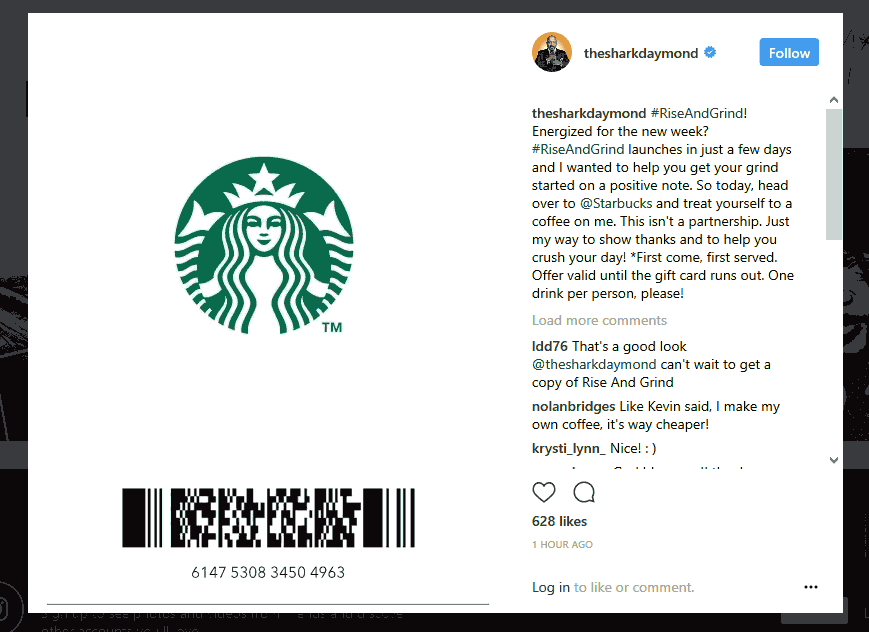 Starbucks Coupon April 2024 Free Starbucks while the gift card value lasts today