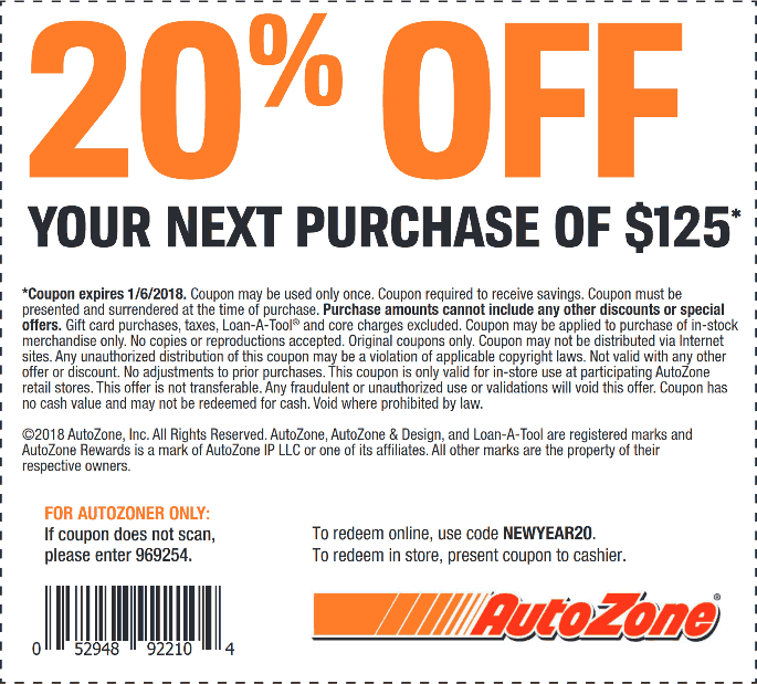 AutoZone July 2021 Coupons and Promo Codes 🛒