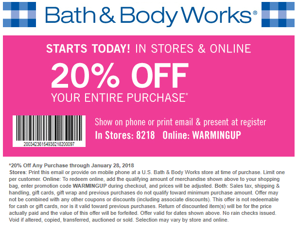 bath and body coupons