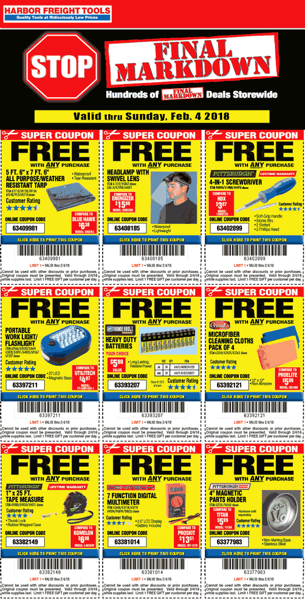 Harbor Freight Tools coupons & promo code for [May 2024]