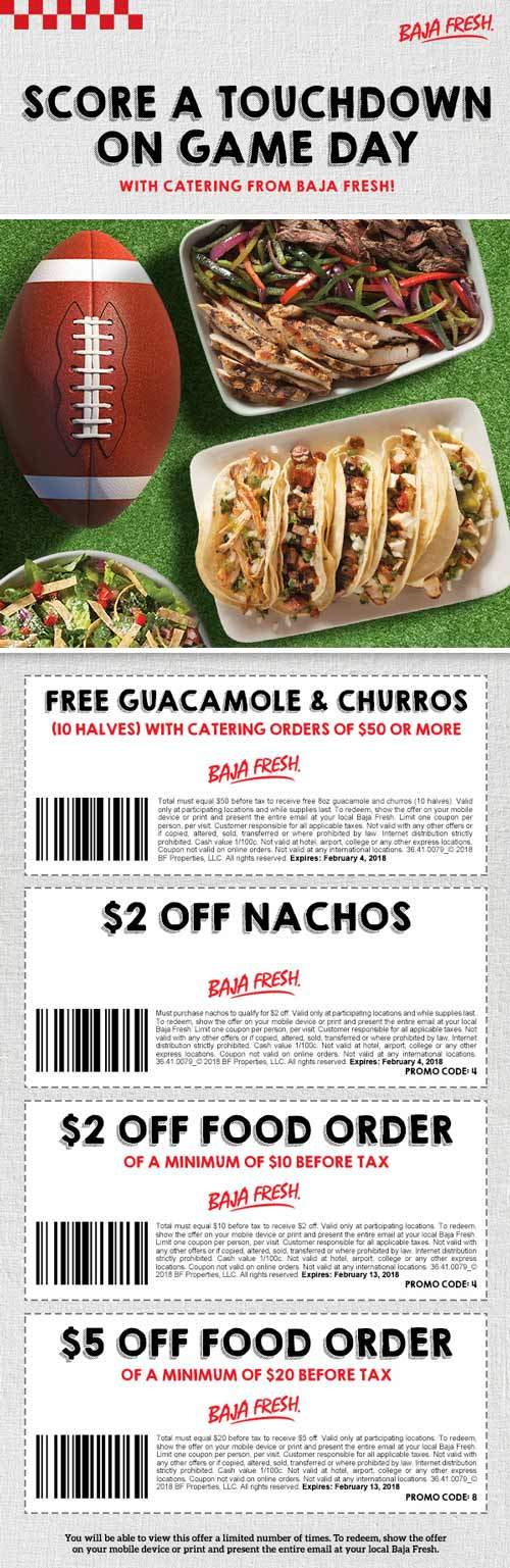Baja Fresh coupons & promo code for [April 2024]