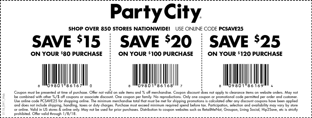 Party City May 2020 Coupons and Promo Codes