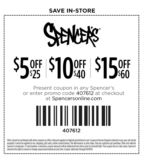 Spencers coupons & promo code for [September 2022]